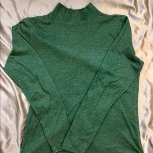 Green Turtle Neck Shirt